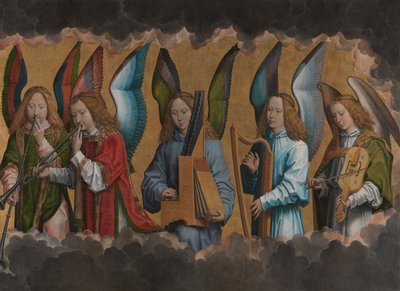 音楽制作の天使たち 作： Hans Memling