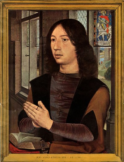 マルタンヴァンニューウェンハウエンの肖像画、1478年。 作： Hans Memling
