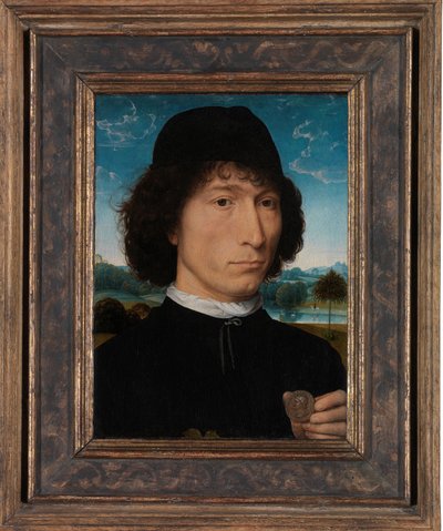ローマ勲章を持つ男の肖像 作： Hans Memling