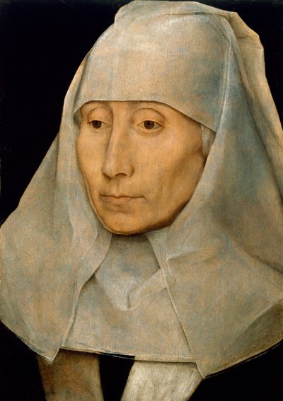 老婦人の肖像、1468-70 作： Hans Memling