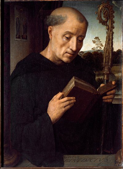 看護師の聖ベネディクトの代理 作： Hans Memling