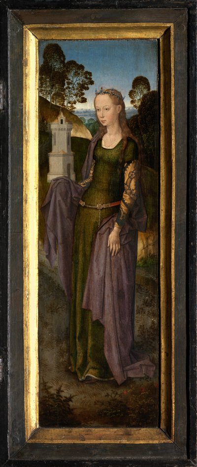 Ala direita do Tríptico de Adrian Reins 作： Hans Memling