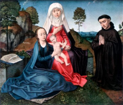 聖アンナ、聖母子とドナー、1927 作： Hans Memling