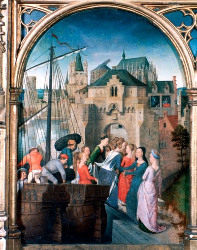 聖ウルスラ神殿、ケルン到着、1489 作： Hans Memling