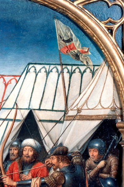聖ウルスラ神殿、ケルンの殉教、詳細、1489 作： Hans Memling
