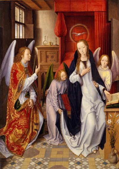 受胎告知 作： Hans Memling