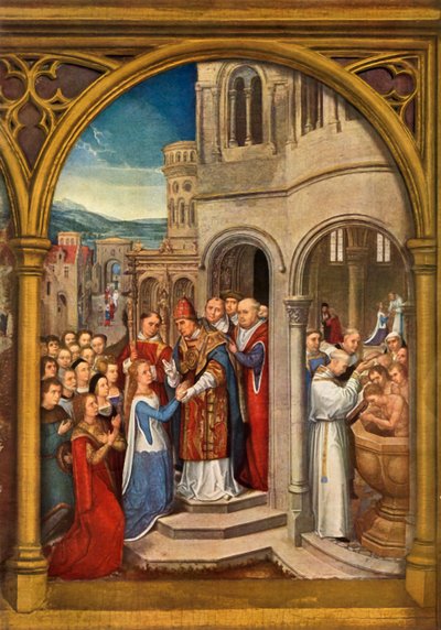1489年にローマに到着。 作： Hans Memling