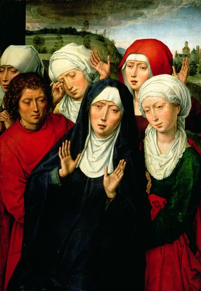 神聖な女性、沈着ディプティクの右側のパネル、1492-94年 作： Hans Memling