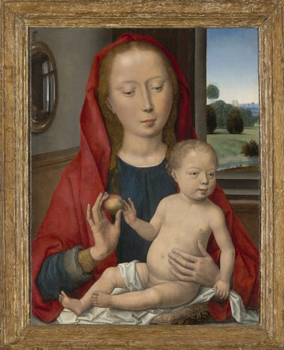 聖母子、1485-90 作： Hans Memling