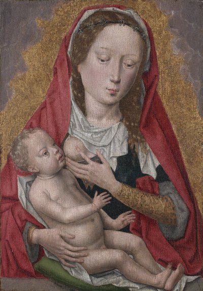 聖母子、c。 1470-1480。 作： Hans Memling