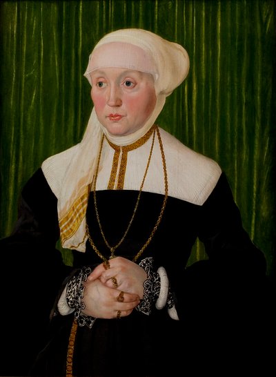 女性の肖像 作： Hans Mielich