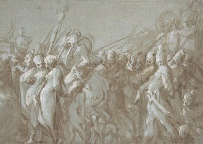 軍事行列、16 世紀。 作： Hans Mont