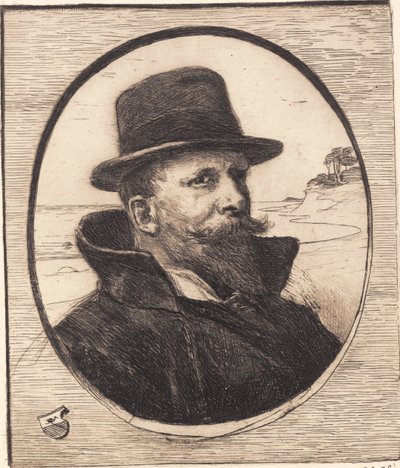 "自画像" 作： Hans Nikolaj Hansen