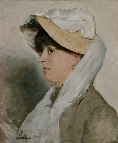 女性の肖像 作： Hans Olaf Heyerdahl