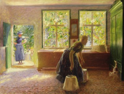 A Hall in Borgfeld（油彩・キャンバス） 作： Hans Olde