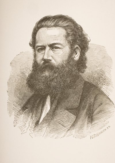 ヘンリック・イプセン（1828-1906）c.1858 作： Hans Peter Hansen
