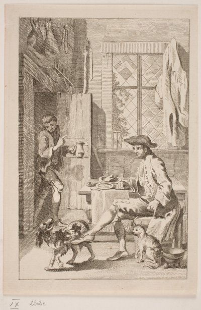 農夫と猫と犬 作： Hans Quist
