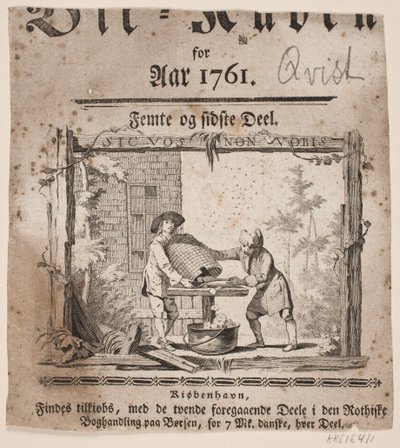 「1761年のビー・クベン」のタイトルビネット、パートV 作： Hans Quist