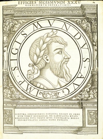 ジークムント、ローマの東西の指揮官による古代硬貨の最も真実なイメージから、チューリッヒのアンドレアスゲスナーによって印刷されたルドルフヴィッセンバッハによって彫刻 作： Hans Rudolf Manuel Deutsch