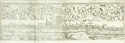 1548年、1550年のウィーンのタウンビュー 作： Hans Rudolf Manuel Deutsch