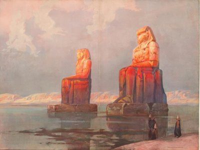 神殿前のメムノンの像 (…) 作： Hans Rudolf Schulze