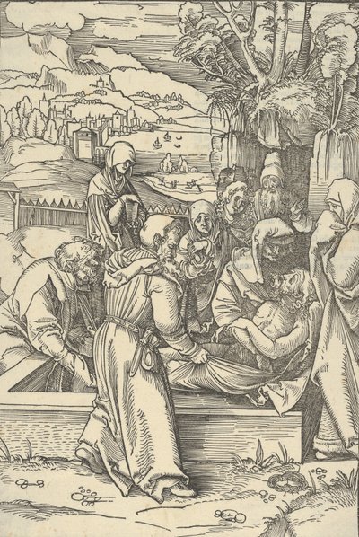 私たちの主イエス・キリストの鏡からの埋葬、1507。 作： Hans Schäufelein the Elder