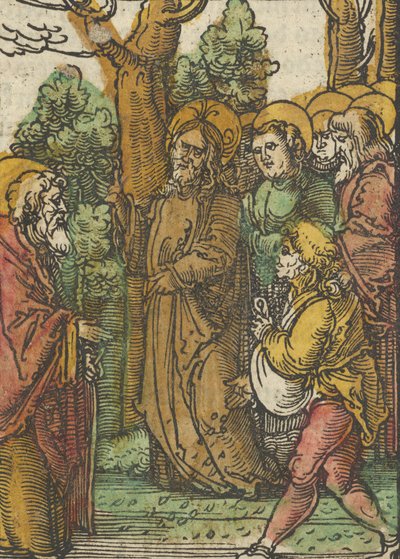 Das Plenarium、1517年からの種まきと雑草のたとえ話。 作： Hans Schäufelein the Elder