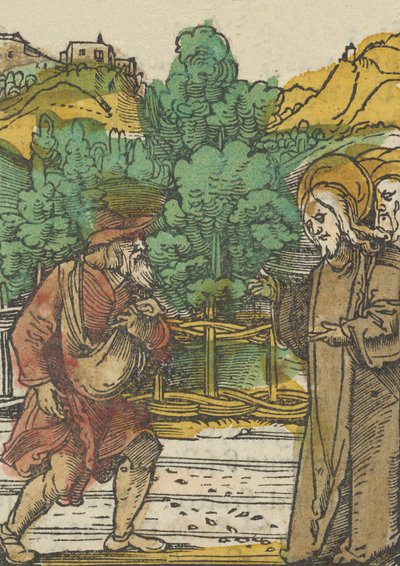 Das Plenarium、1517年からの種まきの寓話。 作： Hans Schäufelein the Elder