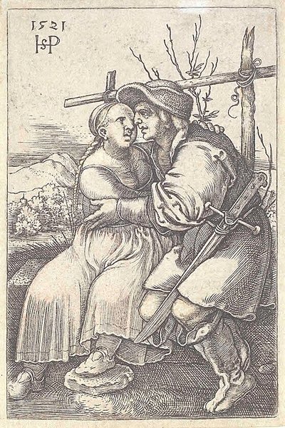 農夫と愛人 作： Hans Sebald Beham