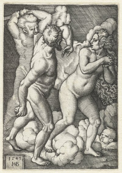 楽園からの追放 作： Hans Sebald Beham