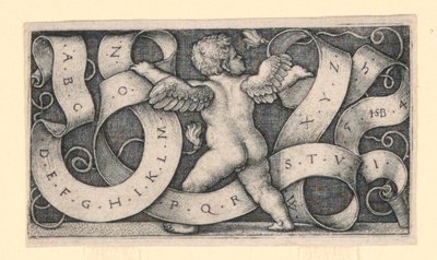 アルファベットの天才 作： Hans Sebald Beham