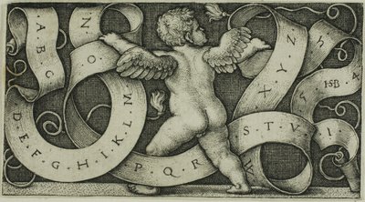 アルファベットの天才 作： Hans Sebald Beham