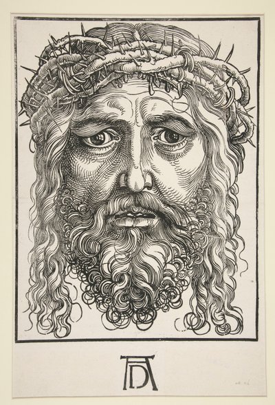 いばらの冠をかぶったキリストの頭 作： Hans Sebald Beham