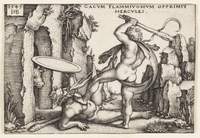 ヘラクレスとカクス 作： Hans Sebald Beham