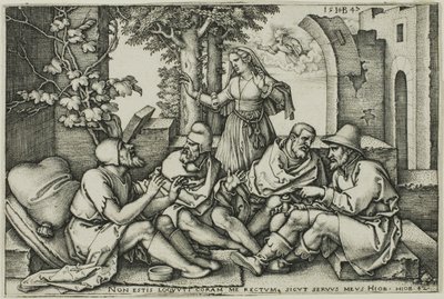友達との仕事の会話 作： Hans Sebald Beham