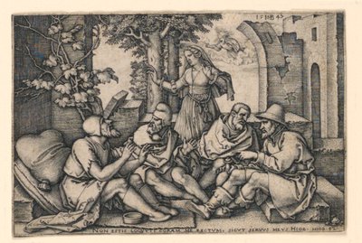 友達との仕事の会話 作： Hans Sebald Beham