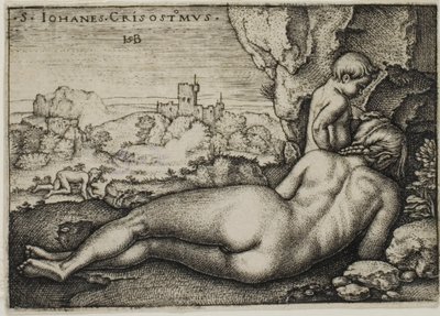 聖ヨハネ クリュソストモスの苦行 作： Hans Sebald Beham