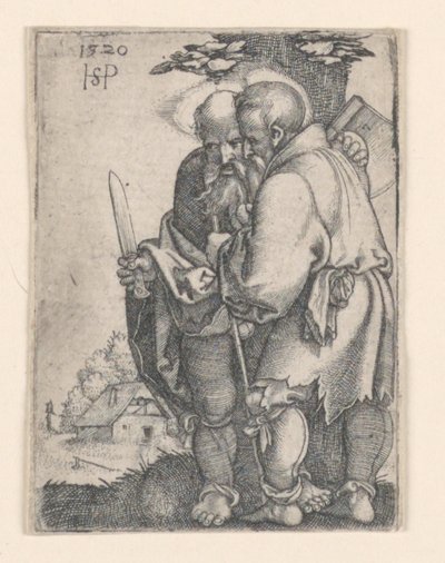 聖バーソロミューと聖マティアス 作： Hans Sebald Beham