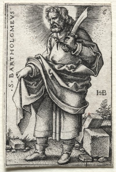聖バーソロミュー 作： Hans Sebald Beham