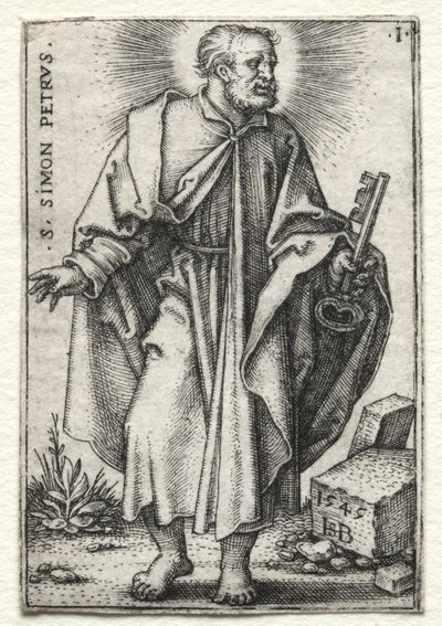聖シモン・ピーター 作： Hans Sebald Beham