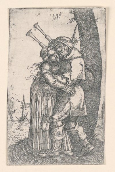 バグパイプ奏者 作： Hans Sebald Beham