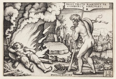 ヘラクレスの死 作： Hans Sebald Beham