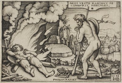 ヘラクレスの労働、1548年からのヘラクレスの死 作： Hans Sebald Beham