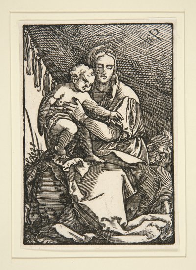 天蓋の下の聖家族 作： Hans Sebald Beham