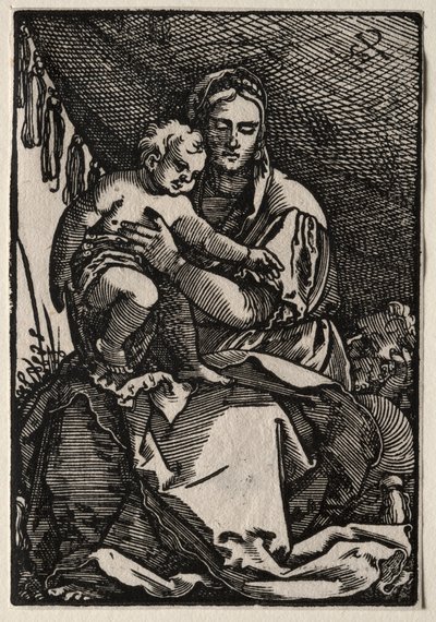 テントの下の聖家族 作： Hans Sebald Beham