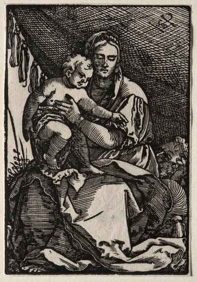 テントの下の聖家族。 作： Hans Sebald Beham