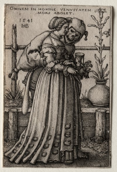 愚か者を装った死の貴婦人 作： Hans Sebald Beham