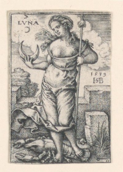 月、7つの惑星から 作： Hans Sebald Beham