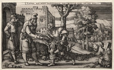 放蕩息子。 作： Hans Sebald Beham