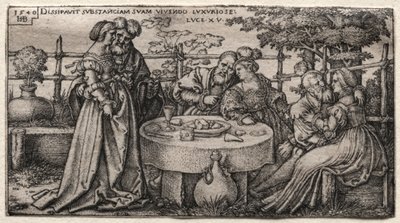 放蕩息子：彼の運命を無駄に。 作： Hans Sebald Beham